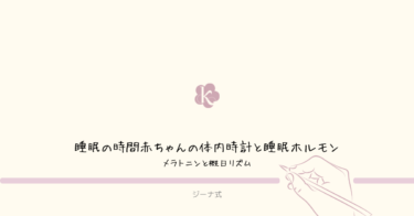 【ジーナ式】赤ちゃんの体内時計と睡眠ホルモン｜メラトニンと概日リズムの話
